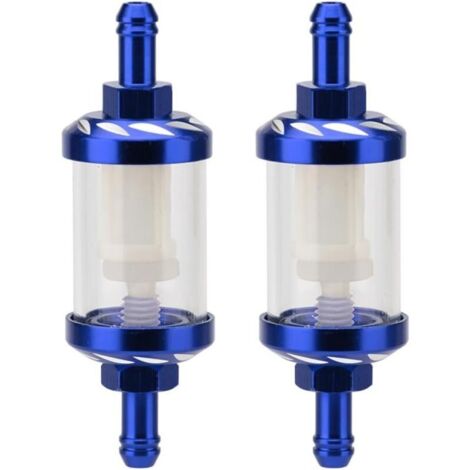 Stück Inline-Kraftstofffilter, Motorrad-Kraftstofffilter, abnehmbarer Filterbecher, geeignet für Motorradanschlüsse mit einem Außendurchmesser von 8 mm und einem Innendurchmesser von 6 mm.