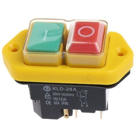 Stück KJD17B Drucktaster 220V-240V 16A 5-poliger Elektrowerkzeugschalter