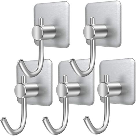 Stück Klebehaken, Edelstahl-Wandhaken, wasserdicht