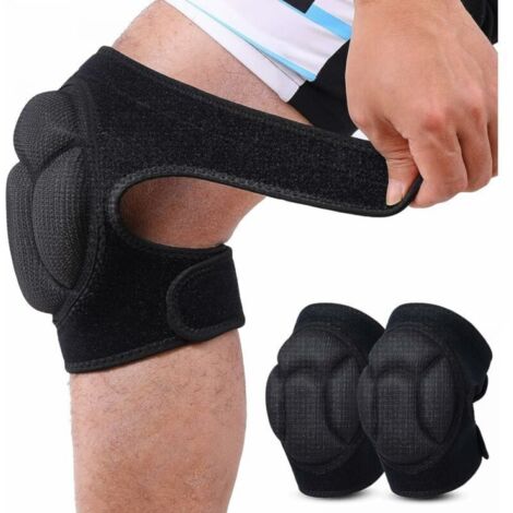 Stück Knieschützer, dicker Schwamm, Antikollisions-Knieschützer für Gartenarbeit, Bau, Joggen, Mountainbiken FLITI