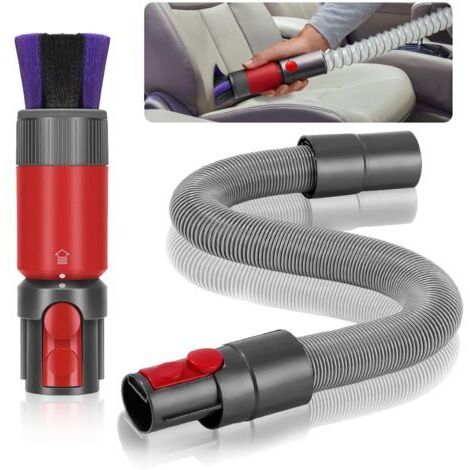 Stück kratzfeste Bürsten für Dyson V7, V8, V10, V11 und V15 + universell kompatibler flexibler Reinigungsschlauch