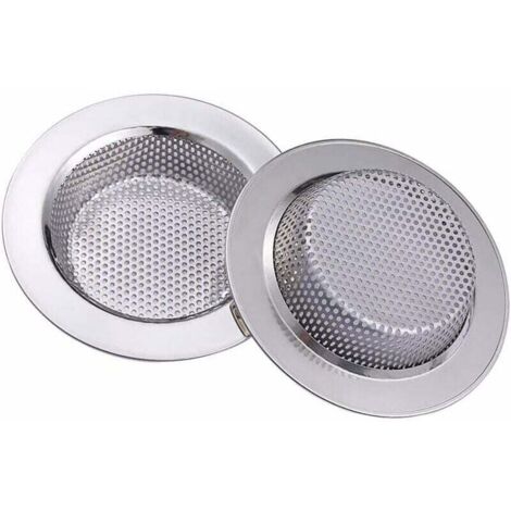Stück Küchenspülenfilter, Edelstahl-Spülbeckenfilter, Metallfilter, Badewannenspülbeckenfilter für Badezimmerküche, 7,5 cm Durchmesser