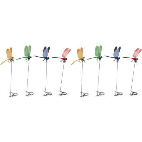 Stück künstliche Libellen-Clips, wasserfest, 3D-Gartendekoration, Gartendekoration, Heim- und Terrassendekoration, Bastelarbeiten