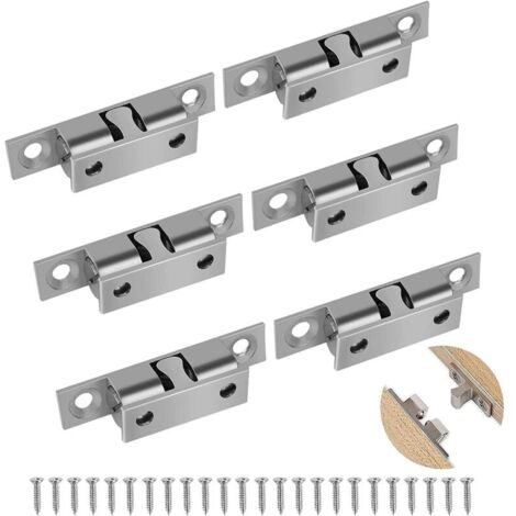 Stück Kugelriegel, Doppelkugelriegel, verstellbarer Doppelkugelriegel, massive Doppelkugel-Türschlösser, für Küchenmöbel, Schränke