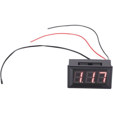 Stück LED-Digitalthermometer mit Sonde, Temperaturanzeige, 12 V (Rot)