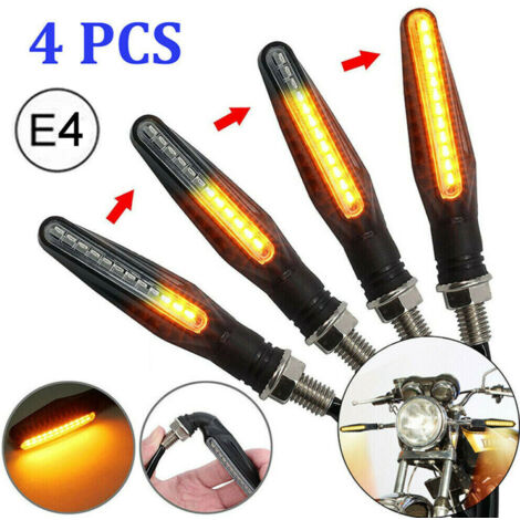 Stück LED-Motorradblinker, Mini-Scheinwerfer, sequentieller Blinker, 12 LEDs