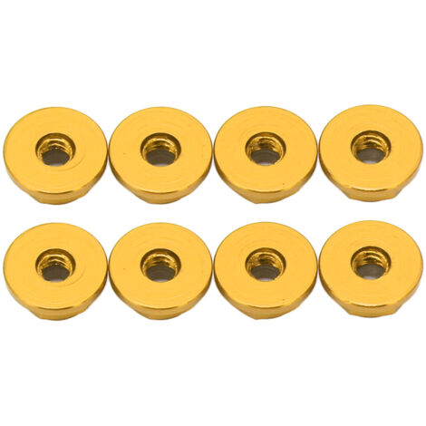 Stück M2-Selbstsicherungsmuttern aus Aluminiumlegierung mit Anti-Lösen-Nylon-Auskleidung für SCX24, Gold