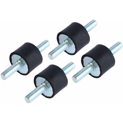 Stück M6 Antivibrations-Gummiisolierungshalterungen für Luftkompressorpumpen-Isolatordämpfermontage mit 20 x 15 Schrauben