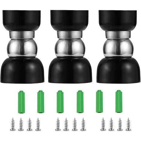 Stück magnetische Türstopper aus Edelstahl zur Wand- oder Bodenmontage mit Schrauben – 55 x 34 x 30 mm