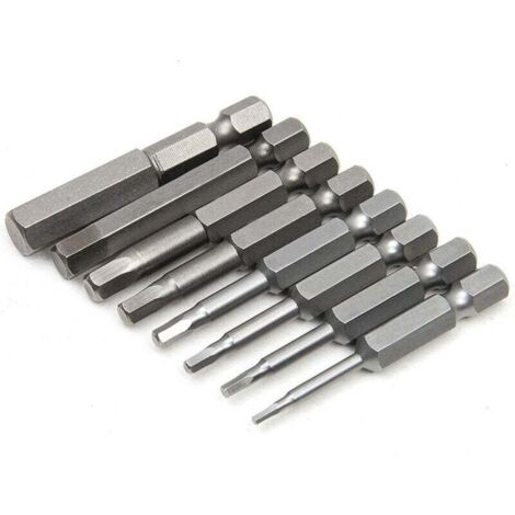 Stück magnetischer Schraubendreher mit Sechskantschaft, magnetische Schraubendreher-Bits, S2-Stahl, Triwing-Schraubendreher, 1,5/2/2,5/3//4/5/6/8 Inbus-Bit, elektrischer Schraubendreher für elektrisch