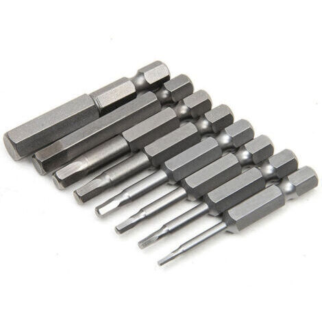 Stück magnetischer Schraubendreher mit Sechskantschaft, magnetische Schraubendreher-Bits, S2-Stahl, Triwing-Schraubendreher, 1,5/2/2,5/3//4/5/6/8 Inbus-Bit, elektrischer Schraubendreher für elektrisch