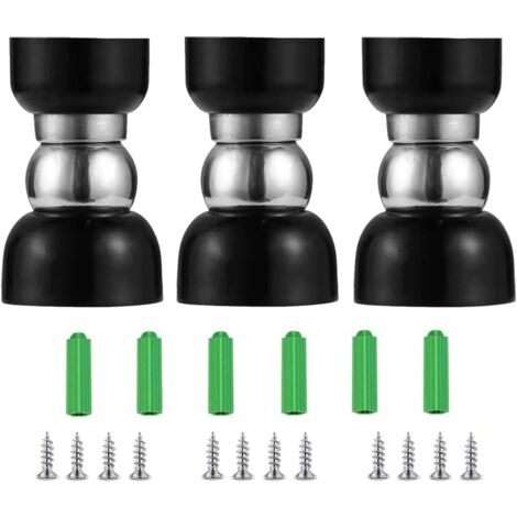 Stück magnetischer Türstopper, Türstopper aus Edelstahl, Türstopper für Wand- oder Bodenmontage mit Schrauben – 55 x 34 x 30 mm