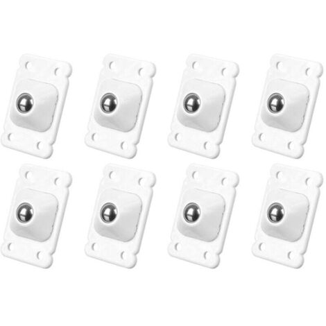 Stück Mini-Möbelrollen, kleine Möbelrollen, Möbelrollen, Möbelrollenplatten, selbstklebende Möbelkugelrollen, Edelstahl-Metallkugeln