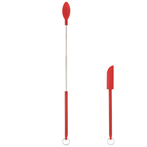 Stück Mini-Silikonspatel zum Einziehen und Wiederverwendbarsein für Make-up und Kochen