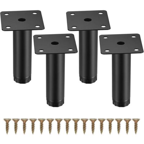 Stück Möbelfüße, 8 cm/3,15 Zoll verstellbare Möbelfüße, Metallbefestigungsfüße für Möbel/Tische/Stühle/Schreibtische/Küchenmöbel/Schränke/Sofas