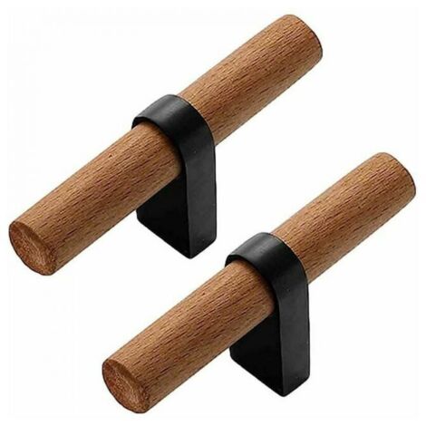Stück Möbelgriff Holz Schubladengriffe Küchengriff T Schrank Hardware Türknöpfe Möbelgriff FLITI