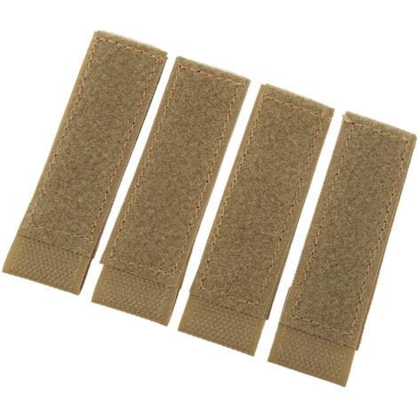 Stück Nylon-Patch-Molle-Befestigungen für Trainingswesten, Jagd, Schießsport, taktische Spiele, Khaki