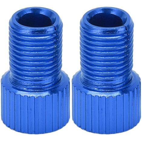 Stück Presta-auf-Schrader-Fahrradventiladapter, Hochleistungsversion für Mountainbike-Pumpen, Blau