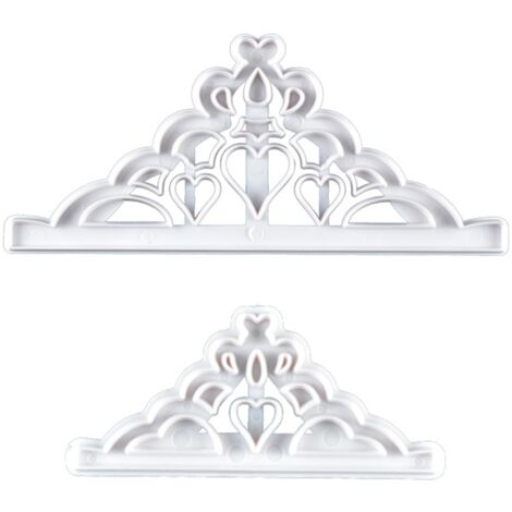 Stück Prinzessinnenkronen-Ausstechformen, Tiara-Formen für DIY-Kuchendekoration, Geburtstagsparty
