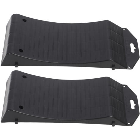 Stück Reifenschoner-Rampen, strapazierfähig, leistungsstarke Ladekapazität, robust für Auto, LKW, SUV, Wohnmobil, Anhänger, 18PL: 50 x 21,5 x 5,8 cm