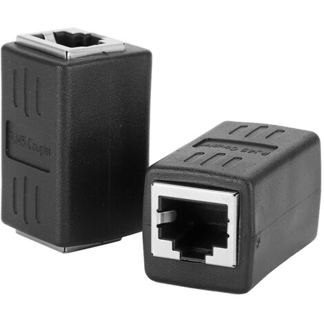 Stück RJ45-Buchse-auf-Buchse-Kupplung mit integriertem LAN-Kabel für Cat7 / Cat6 / Cat5e