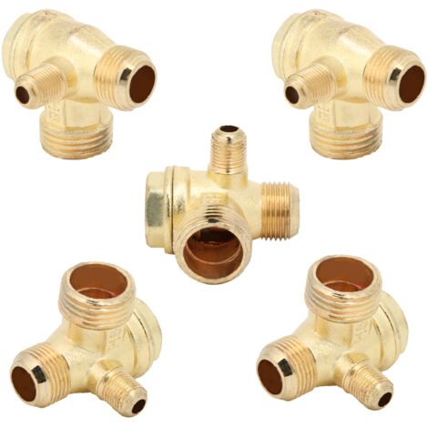 Stück Rückschlagventil für Kompressor 1/2x3/8x10 abgeschrägt, Zinklegierung, Luftpumpenzubehör