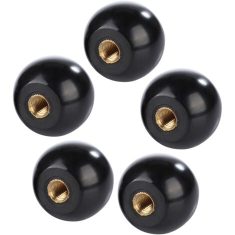 Stück runde schwarze Bakelit-Bedienknöpfe M8x32 für Industrieanlagen