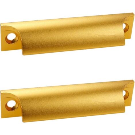 Stück Schiebetürgriffe, Aluminium-Möbelgriffe, goldene Küchenschrankgriffe für Balkontür, Schiebetür, Schublade, FLITI