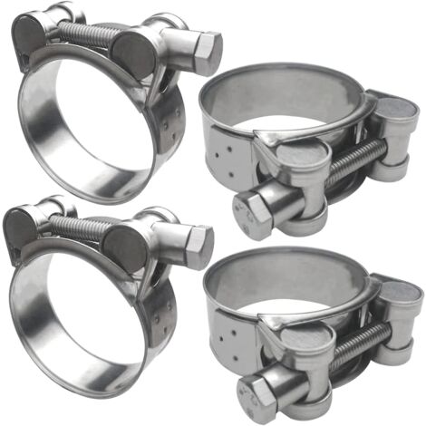 Stück Schlauchschellen aus Edelstahl 304, verstellbare Schlauchschelle 44–47 mm für Baufahrzeuge, Boote, Motorräder usw