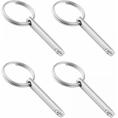 Stück Schnellspann-Kugelstifte, 6,3 mm Durchmesser, Schnellspannstifte aus Edelstahl 316 mit gefedertem Kugelende, FLITI
