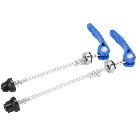 Stück Schnellspannhebel für Fahrradnaben (145 mm vorne, 185 mm hinten), verschleißfeste Schnellspannachse für Fahrradräder, blau
