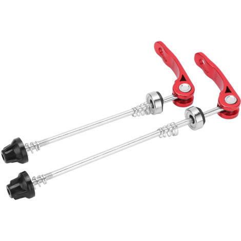 Stück Schnellspannhebel für Fahrradnaben (145 mm vorne, 185 mm hinten), verschleißfeste Schnellspannachse für Fahrradräder, rot
