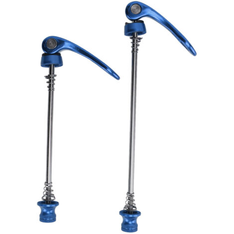 Stück Schnellspannhebel für Fahrräder, leicht und einfach auszutauschen, Schnellachse, 4 Farben für Mountainbikes und Rennräder (Blau)