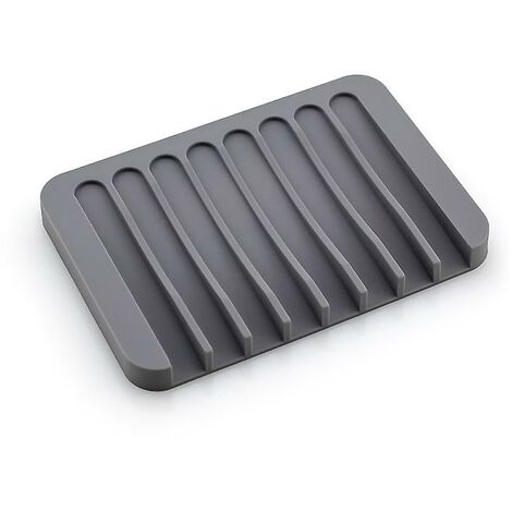 Stück Seifenschalenhalter, Premium-Silikon-Seifenschalen für Duschbadezimmer(Gray)