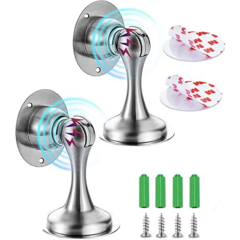 Stück selbstklebender Boden-Türstopper, magnetischer Wand-Türstopper, robuster Magnet-Türriegel