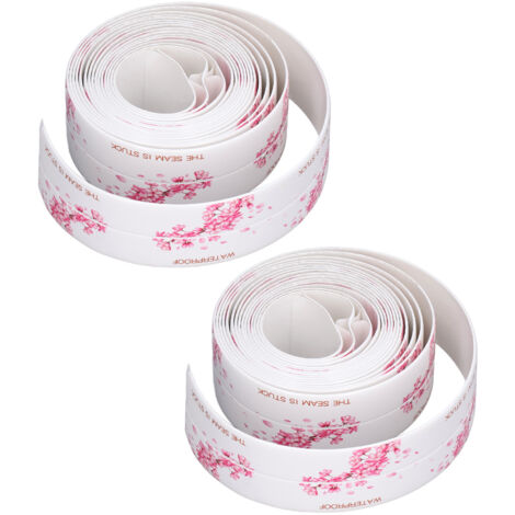 Stück selbstklebendes, wasserdichtes PVC-Klebeband für Bad- und Küchenabdichtungen, 3,2 Meter