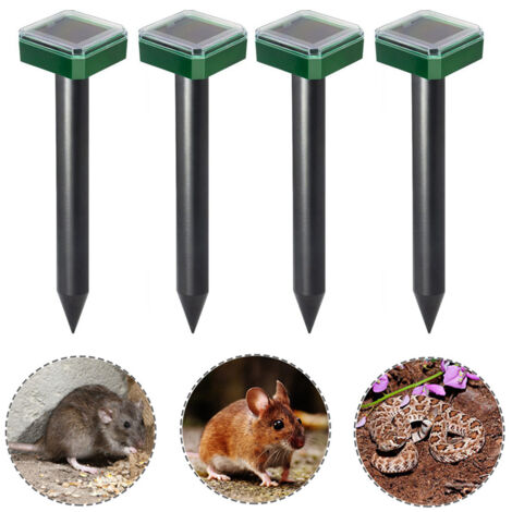 Stück Solar-Ultraschall-Abwehrgerät gegen Maulwürfe, Schlangen, Nagetiere, Mücken und Vögel im Garten