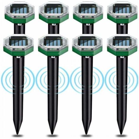 Stück Solar-Ultraschall-Maulwurfvertreiber, Solar-Ultraschall-Maulwurfvertreiber mit IP65-Wasserdichtigkeit, geeignet für Gärten, Terrassen und Rasenflächen zur Abwehr von Maulwürfen
