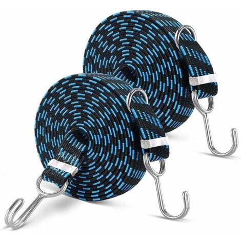 Stück Spanngurte, Spanngurte mit Haken, 2 m verstellbare Spanngurte, für Camping, Autos, Gartenarbeit, schwere Fracht