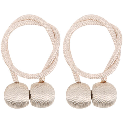 Stück starke magnetische Gardinenhalter, dekorative Schlaufenhalter für Fenster, beige Wohnaccessoires