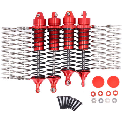 Stück Stoßdämpfer aus Aluminiumlegierung für Vorder- und Hinterachse für ARRMA 1/10 RC-Cars – Rot