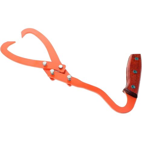 Stück tragbare Holzklemme, manuelles Hebewerkzeug, ergonomische Holzklemme, tragbare Holzklemme, industrielles Hebewerkzeug, Holzhebewerkzeug, legierter Stahl, Orange