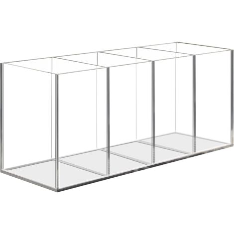 Stück transparenter Acryl-Stiftehalter, 4 Fächer, Acryl-Stiftehalter, Aufbewahrung für Make-up-Pinsel, Schreibtisch-Organizer