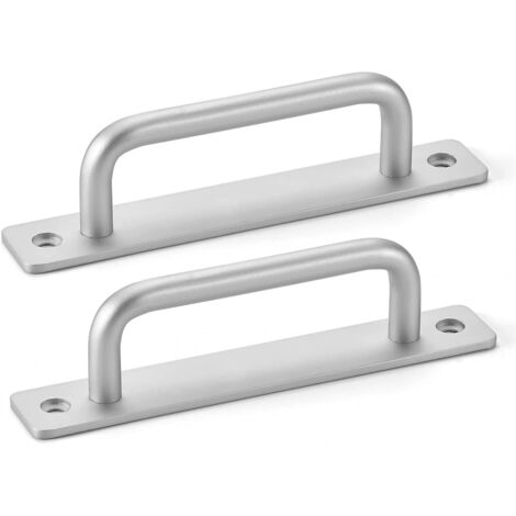 Stück Türknöpfe, aus Aluminiumlegierung, geeignet für Schränke, Schubladen, Schminktische (silber, Lochabstand: 224 mm)