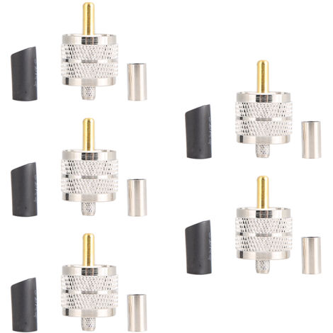 Stück UHF PL259 Crimp-Stecker (männlich) für Koaxialkabel