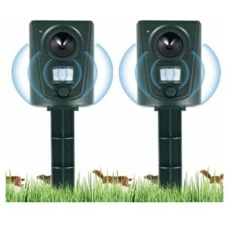 Stück Ultraschall-Katzenvertreiber für den Garten, Katzenvertreiber mit Erdspieß, verhindert Hunde und Katzen, Vögel, für Gärten, Felder, Kindergärten, wasserdicht  FLITI