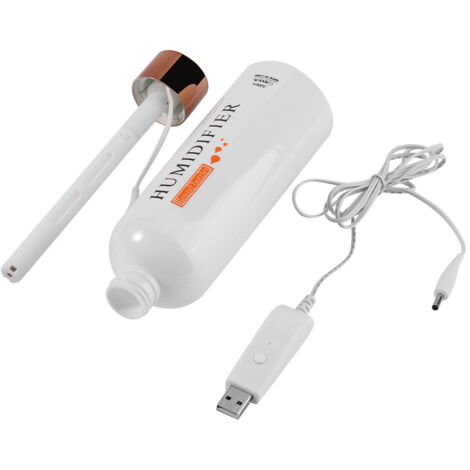 Stück Ultraschall-Luftbefeuchter, 300 ml, Flaschenform, USB-Anschluss – Luftreiniger für Zuhause und Büro, Gold