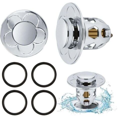 Stück Universal-Ablaufstopfen für Spülbecken (34–40 mm), inklusive Anti-Verstopfungsfilter, Abflusssieb, Badewannen- und Küchenspüle, Haarfilter – Abflussloch