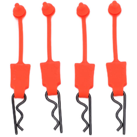 Stück Universal-Befestigungselemente für 1/10 RC-Karosserien, Ersatzstifte und -verschlüsse, Modellbauzubehör, Rot