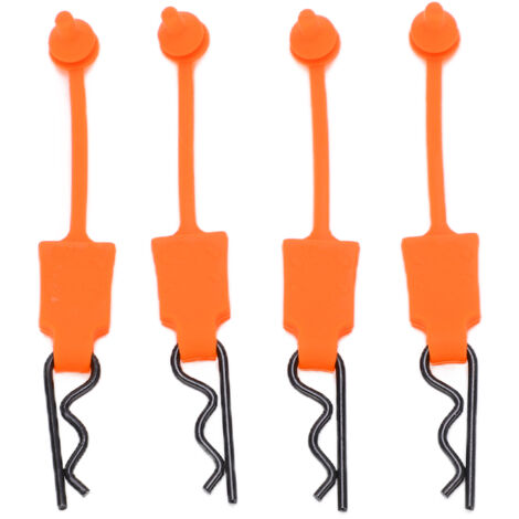 Stück Universal-Befestigungselemente für 1/10 RC-Karosserien, orangefarbene Montageclips für Modellautos, Ersatzteil